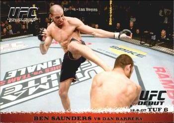 2009 Topps UFC Round 1 #73 Ben Saunders / Dan Barrera Front