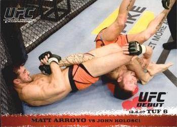 2009 Topps UFC Round 1 #74 Matt Arroyo / John Kolosci Front