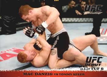 2009 Topps UFC Round 1 #75 Mac Danzig / Tommy Speer Front