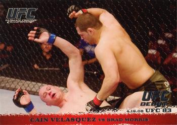 2009 Topps UFC Round 1 #82 Cain Velasquez / Brad Morris Front