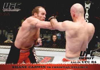 2009 Topps UFC Round 1 #84 Shane Carwin / Christian Wellisch Front