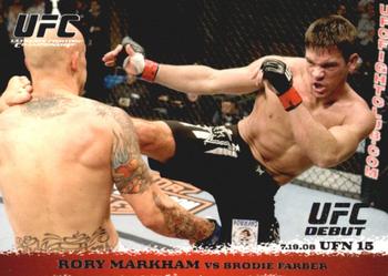 2009 Topps UFC Round 1 #90 Rory Markham / Brodie Farber Front