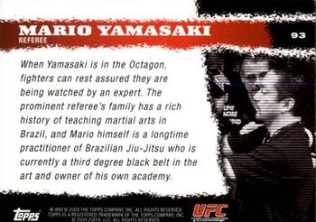 2009 Topps UFC Round 1 #93 Mario Yamasaki Back