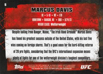 2010 Topps UFC #5a Marcus Davis Back