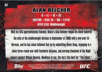 2010 Topps UFC #37 Alan Belcher Back