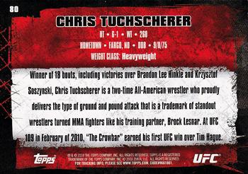 2010 Topps UFC #80 Chris Tuchscherer Back