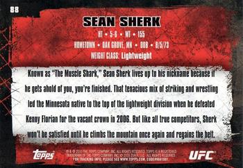 2010 Topps UFC #88 Sean Sherk Back