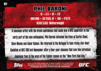 2010 Topps UFC #97 Phil Baroni Back