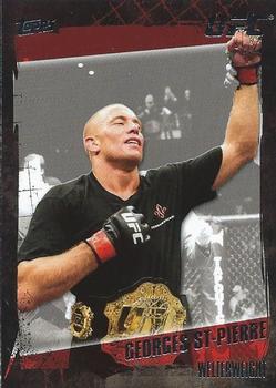 2010 Topps UFC #100a Georges St-Pierre Front