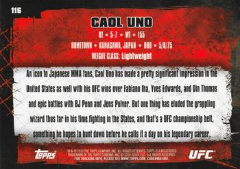 2010 Topps UFC #116 Caol Uno Back
