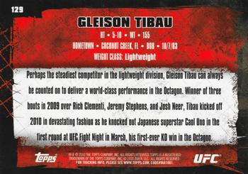 2010 Topps UFC #129 Gleison Tibau Back