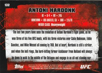 2010 Topps UFC #132 Antoni Hardonk Back