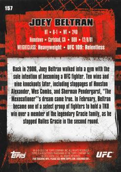 2010 Topps UFC #157 Joey Beltran Back