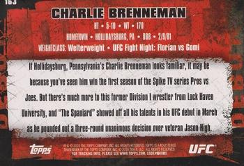 2010 Topps UFC #163 Charlie Brenneman Back
