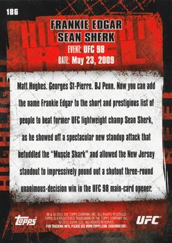 2010 Topps UFC #186 Frankie Edgar / Sean Sherk Back