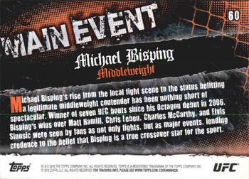 2010 Topps UFC Main Event #60 Michael Bisping Back