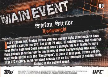 2010 Topps UFC Main Event #69 Stefan Struve Back