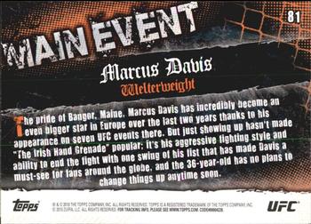 2010 Topps UFC Main Event #81 Marcus Davis Back