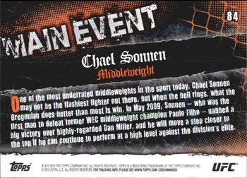 2010 Topps UFC Main Event #84 Chael Sonnen Back
