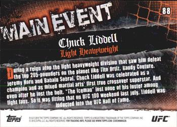 2010 Topps UFC Main Event #88 Chuck Liddell Back