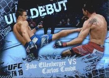 2010 Topps UFC Main Event #129 Jake Ellenberger / Carlos Condit Front