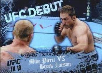 2010 Topps UFC Main Event #131 Mike Pierce / Brock Larson Front
