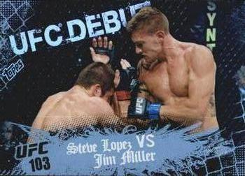 2010 Topps UFC Main Event #137 Steve Lopez / Jim Miller Front