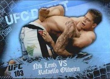 2010 Topps UFC Main Event #138 Nik Lentz / Rafaello Oliveira Front