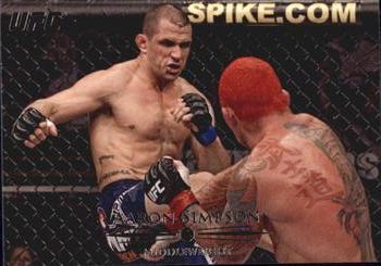 2011 Topps UFC Title Shot #30 Aaron Simpson Front