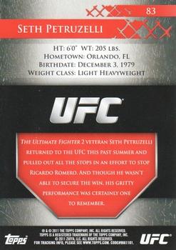 2011 Topps UFC Title Shot #83 Seth Petruzelli Back