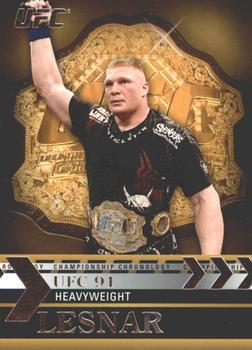 2011 Topps UFC Title Shot - Championship Chronology #CC-13 Brock Lesnar Front