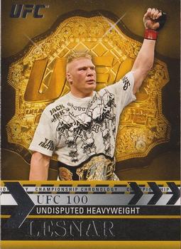 2011 Topps UFC Title Shot - Championship Chronology #CC-15 Brock Lesnar Front