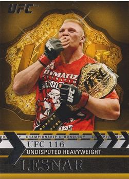 2011 Topps UFC Title Shot - Championship Chronology #CC-17 Brock Lesnar Front