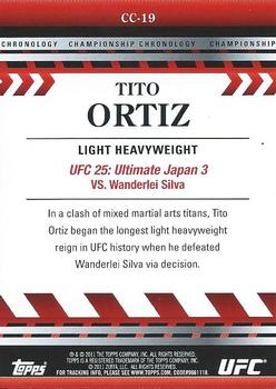 2011 Topps UFC Title Shot - Championship Chronology #CC-19 Tito Ortiz Back