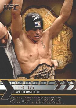 2011 Topps UFC Title Shot - Championship Chronology #CC-39 Georges St-Pierre Front