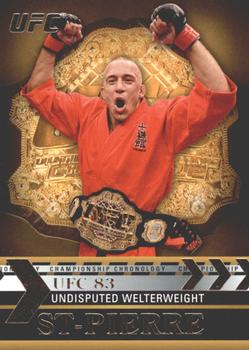 2011 Topps UFC Title Shot - Championship Chronology #CC-42 Georges St-Pierre Front