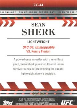 2011 Topps UFC Title Shot - Championship Chronology Black #CC-44 Sean Sherk Back