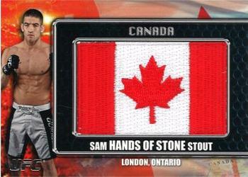 2011 Topps UFC Title Shot - Country Flag Patches #CP-SS Sam Stout Front