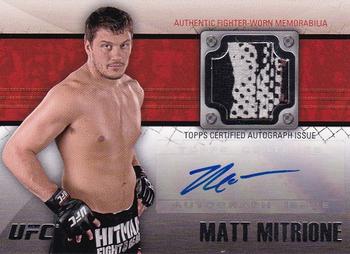 2011 Topps UFC Title Shot - Fighter Relics Autographs #FAR-MM Matt Mitrione Front