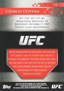 2011 Topps UFC Title Shot - Gold #93 Charles Oliveira Back