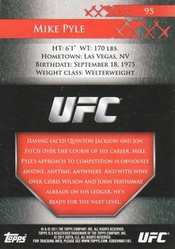 2011 Topps UFC Title Shot - Gold #95 Mike Pyle Back