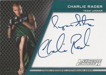 2011 Topps UFC Title Shot - The Ultimate Fighter Autographs #TUF-CR Charlie Rader Front