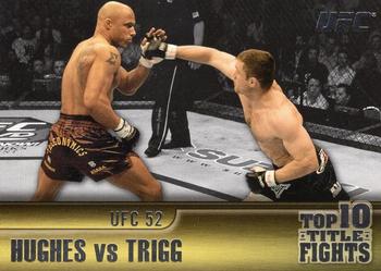 2011 Topps UFC Title Shot - Top 10 Title Fights #TT-1 Matt Hughes / Frank Trigg Front