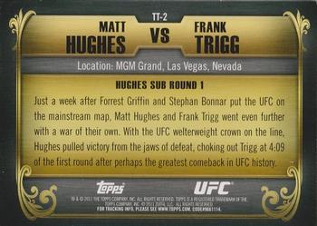 2011 Topps UFC Title Shot - Top 10 Title Fights #TT-2 Matt Hughes / Frank Trigg Back