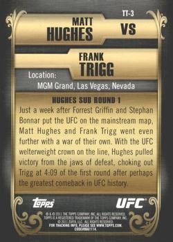 2011 Topps UFC Title Shot - Top 10 Title Fights #TT-3 Matt Hughes / Frank Trigg Back