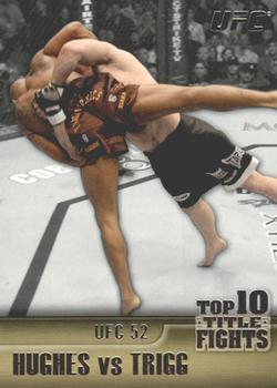 2011 Topps UFC Title Shot - Top 10 Title Fights #TT-3 Matt Hughes / Frank Trigg Front