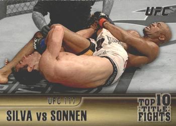 2011 Topps UFC Title Shot - Top 10 Title Fights #TT-6 Anderson Silva - Chael Sonnen Front