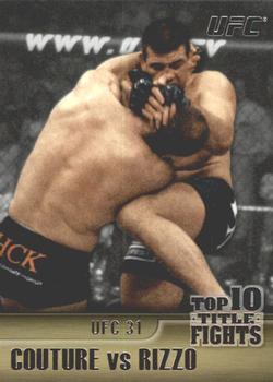 2011 Topps UFC Title Shot - Top 10 Title Fights #TT-7 Randy Couture / Pedro Rizzo Front
