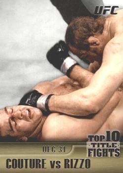 2011 Topps UFC Title Shot - Top 10 Title Fights #TT-8 Randy Couture / Pedro Rizzo Front