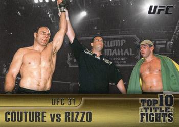 2011 Topps UFC Title Shot - Top 10 Title Fights #TT-9 Randy Couture / Pedro Rizzo Front